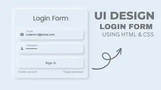 Neumorphism Login Form UI Design using HTML & CSS | Coder_mvn