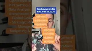 ATS scanners need to see keywords in your resume. 