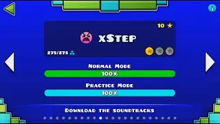 Passing level xStep on 100% in Geometry Dash))