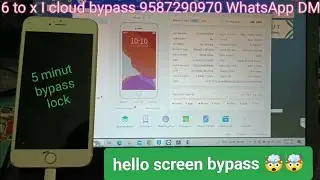 i phone 6s puls i cloud bypass/ iPhone 6 to iPhone x iCloud bypass