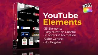 YouTube Subscribe Elements: Final Cut Pro template