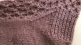 Тонкости вязания носков спицами   🧶 Как вязать клин подъема носка спицами