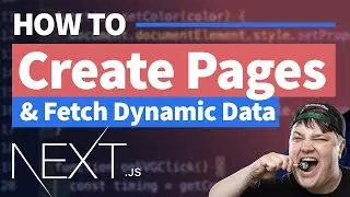 Create Pages & Fetch Data in Next.js Using Static & Dynamic Routes