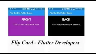 Flip Card in Flutter || Amazevalley