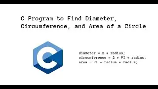 C Program to calculate the area of a circle