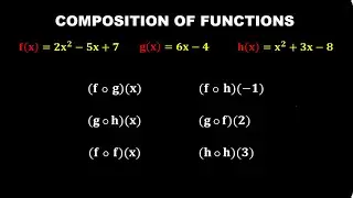 COMPOSITION OF FUNCTIONS