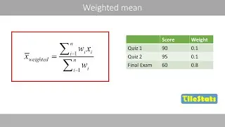 The weighted mean - explained