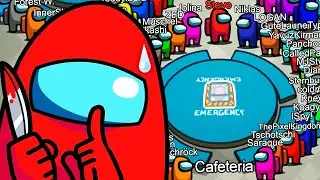 АМОНГ АС, но играет 100 ИГРОКОВ против ПРЕДАТЕЛЯ AMONG US