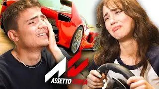 KIZ ARKADAŞIMA ARABA KULLANMAYI ÖĞRETİYORUM ! - Assetto Corsa w/ 