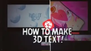 Simple!! New Tutorial 3D Text di kinemaster 🔥