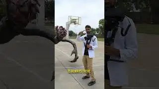 Filming with the Quiet Place monsters 