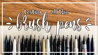 The ULTIMATE brush pen comparison! | Testing 21 different brush pens