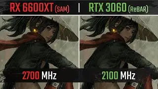 RX 6600XT vs RTX 3060 | Smart Access Memory vs Resizable Bar | 1080P, 1440P & 4K Benchmarks