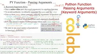 Python | Function | Keyword Arguments