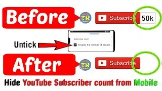 How to Hide Your YouTube Channel Subscribers Count | Tezarock