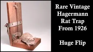 Huge Flip!! Rare Vintage Hagermann Rat Trap From 1926. Mousetrap Monday.