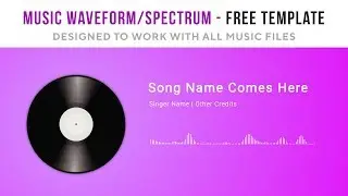 Audio Waveform/Spectrum Visualization FREE TEMPLATE - No Plugin