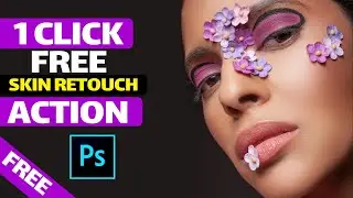 1 click Skin Retouching Photoshop Actions Download