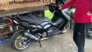 Yamaha T max 530 Termignoni exhaust sound