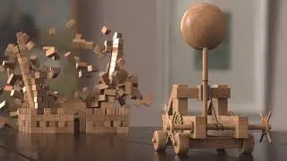 Building Block Buster - Houdini Rigid Body Simulation