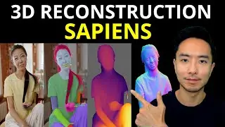 Sapiens Meta AI INCREDIBLE 3D Reconstruction, Pose Estimation, Depth Estimation, and Segmentation