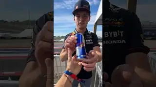 Delivering a Red Bull to the WORLDS GREATEST F1 Driver🏎️🏆 #redbullracing