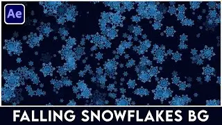 Falling Snowflakes in After Effects - After Effects Tutorial - Free Project