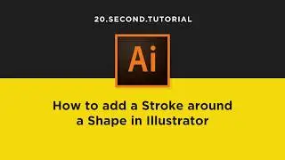 Add a Stroke in Illustrator | Adobe Illustrator Tutorial #2