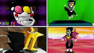 Playing as Spamton in Mario 64 (Real N64 Capture) (All Content + Ending)