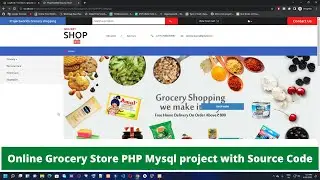 Online Grocery Store Project in PHP Mysql with Source Code