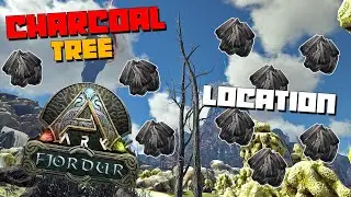 ARK: Fjordur | Charcoal Trees Location | BEST Spot To Farm!