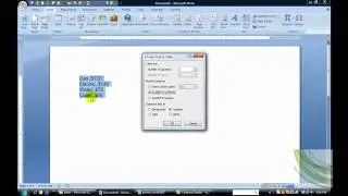 How to Convert Text to Table - A Microsoft Word Tip