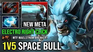 NEW META 1v5 Space Bull Maelstrom + Satanic Brutal Right Click Perma Bash Spirit Breaker Dota 2