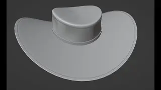 Blender Cowboy hat modeling easily  Part1