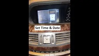 How to Set Time & Date in Mercedes Benz Car