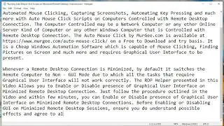 Running Auto Mouse Click Scripts on Minimized Remote Desktop Connection