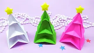 Оригами Елка | Поделки на Новый год | Как сделать елку из бумаги | Origami Tree | Origami Christmas