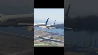 Emergency Belly Landing while Another A380 Approaching Behind this Plane for Landing,Extremely Close