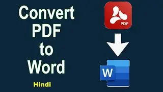 Steps to convert pdf to word | How to convert pdf to word without software | pdf ko word mein badle