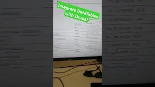 Integrate DataTables with Drupal @DrupalAssociation #drupal