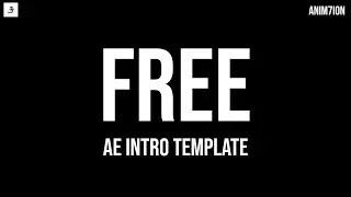 Free After Effects Intro Template – Text Animation + Logo Reveal | Motion Graphics Template Download