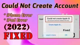 Could Not Create Account Apple ID On Old iPad your account cannot be created at this time