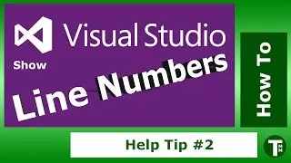 Visual Studio 2013 Tip 2 : How to get Line Numbers to show up