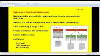 Snowflake Basics,Snowflake Tutorial,  Traditional Partitioning