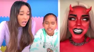 RÉACTION aux HORROR TIKTOK HALLOWEEN 2024 ! (Try Not To Laugh Challenge)