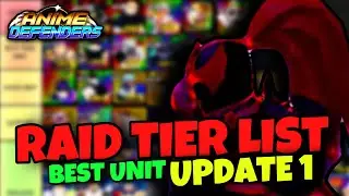 New Best Unit For Raid In Anime Defenders | Tier List Update 1