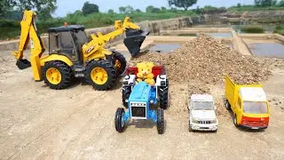 JCB 5CX Fully Loading Sand Ford Tractor ? Mahindra Bolero Accident ? Gadi WalaCartoon | CS Toy