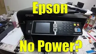 Epson WF-3620 WF-3640 Power Supply Check and Replace