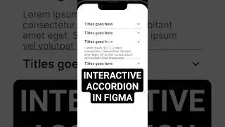 How to create an interactive accordion component in Figma tutorial 