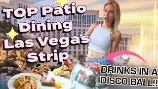 BEST Las Vegas Outdoor Dining: Affordable Patio Dining & TOP Dollar Views | Alexxa's DiscoBall Drink